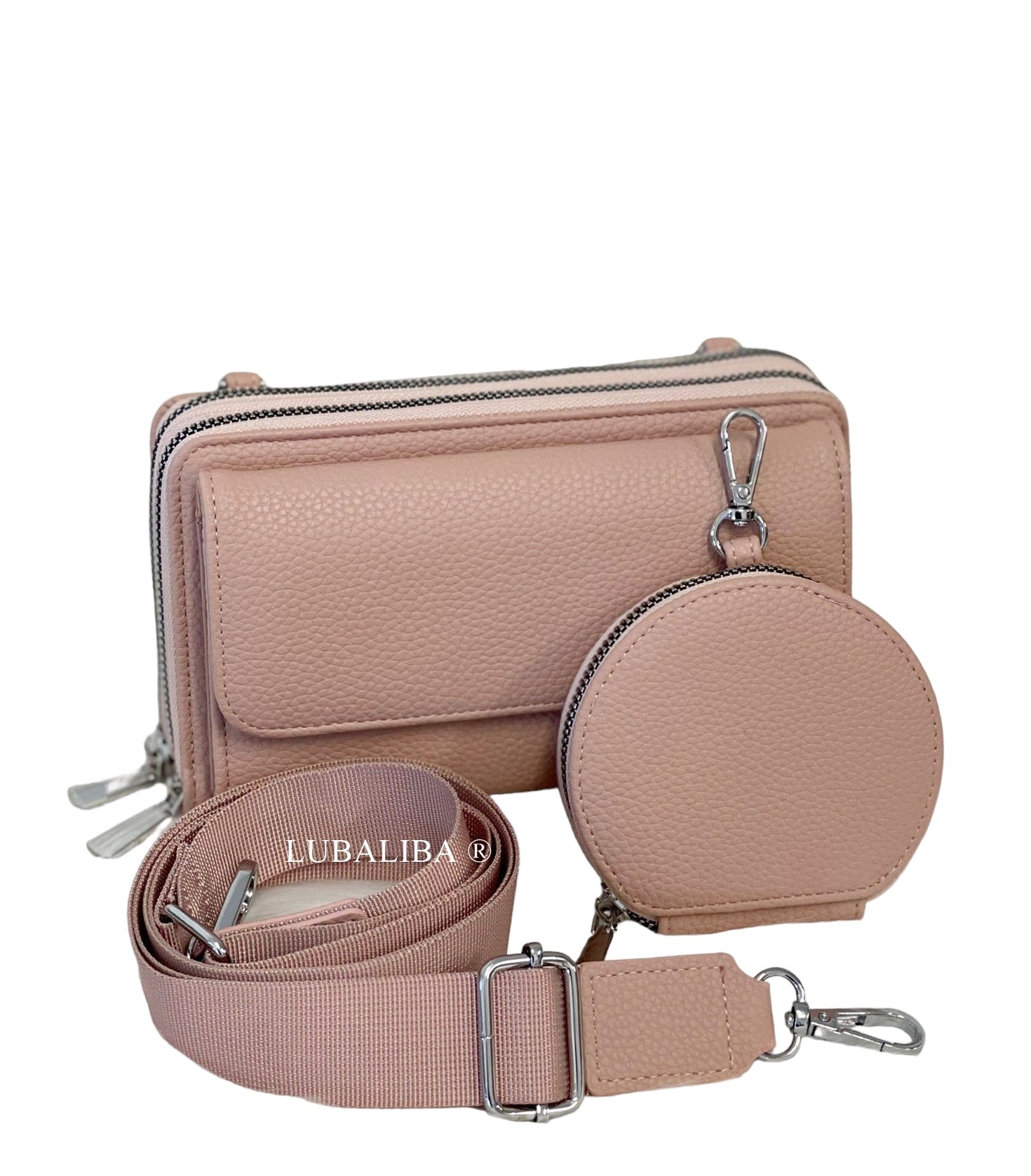 PERMA- SERIES Stylische Handytasche Portemonnaie 3 in 1 Umhängetasche in 19 Farben